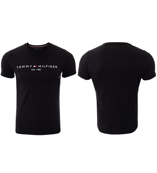 TOMMY HILFIGER KOSZULKA T-SHIRT CORE TOMMY LOGO TEE BLACK MW0MW11465 BAS