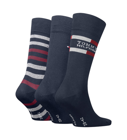 Tommy Hilfiger TH MEN SOCK 3P GIFTBOX TOMMY STRI NAVY 701235376 001 39-42