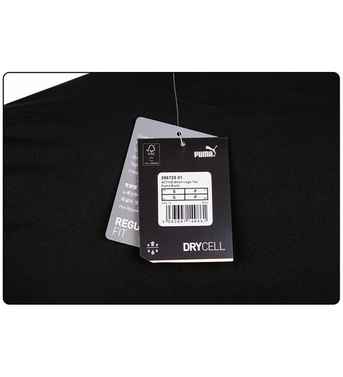 PUMA MĘSKA KOSZULKA T-SHIRT ACTIVE SMALL LOGO TEE BLACK 586725 01