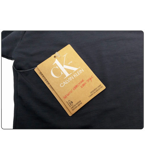 CALVIN KLEIN KOSZULKA MĘSKA T-SHIRT S/S CREW NECK GREY 000NB2364E JF2