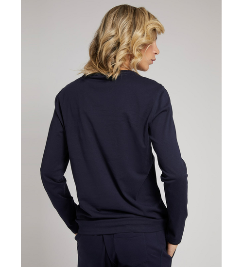GUESS KOSZULKA MĘSKA Z DŁUGIM RĘKAWEM CN LS ORIGINAL LOGO NAVY M1RI31I3Z11 G7V2