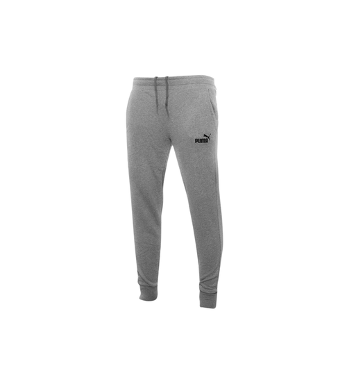 PUMA SPODNIE MĘSKIE DRESOWE BAWEŁNIANE ESS LOGO PANTS GRAY 586714 03