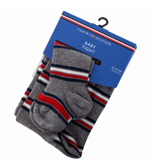 TOMMY HILFIGER RAJSTOPKI DZIECIĘCE GREY 701210512 001