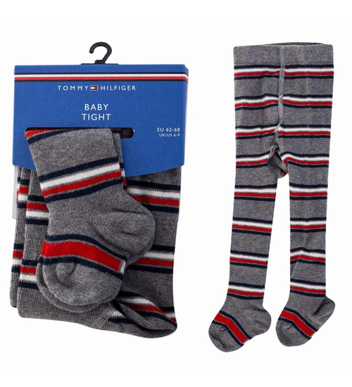 TOMMY HILFIGER RAJSTOPKI DZIECIĘCE GREY 701210512 001