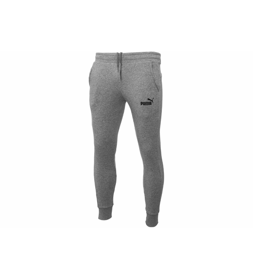 PUMA SPODNIE MĘSKIE DRESOWE BAWEŁNIANE ESS SLIM PANTS FL GRAY 586748 03
