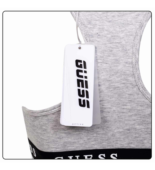 GUESS DAMSKI BIUSTONOSZ STANIK ALINE TOP ECO STRETCH GREY V2RP07KABR0 H9D2 