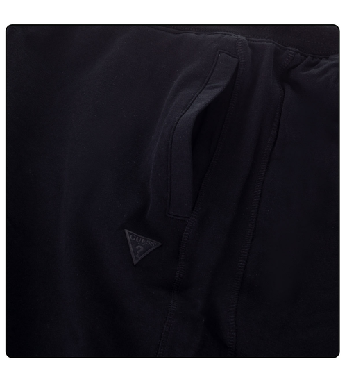 GUESS MĘSKIE SPODNIE DRESOWE ADAM PANT BLACK M2RB37K6ZS1 JBLK
