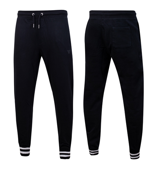 GUESS MĘSKIE SPODNIE DRESOWE ADAM PANT BLACK M2RB37K6ZS1 JBLK