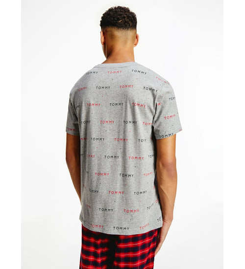 TOMMY HILFIGER KOSZULKA MĘSKA T-SHIRT CN SS TEE PRINT GRAY UM0UM02132 0IM