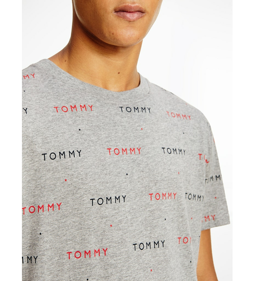 TOMMY HILFIGER KOSZULKA MĘSKA T-SHIRT CN SS TEE PRINT GRAY UM0UM02132 0IM