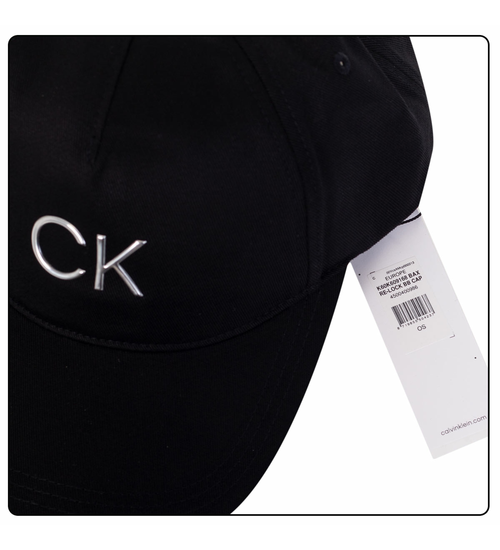 CALVIN KLEIN CZAPKA Z DASZKIEM RE-LOCK BB CAP BLACK K60K609168 BAX