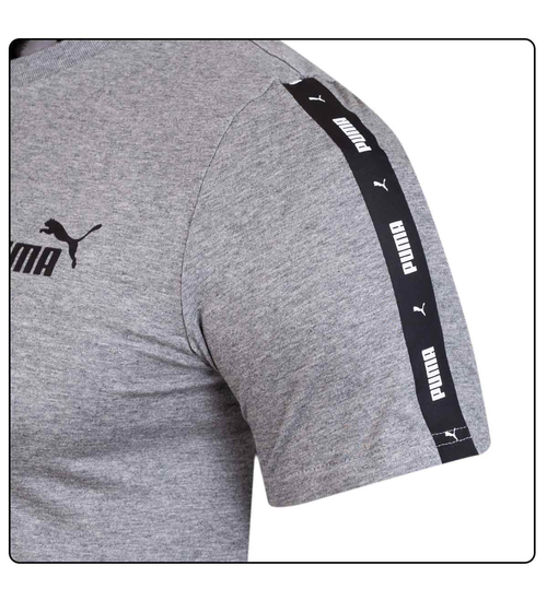 PUMA KOSZULKA MĘSKA T-SHIRT ESS TAPE TEE GRAY 847382 03