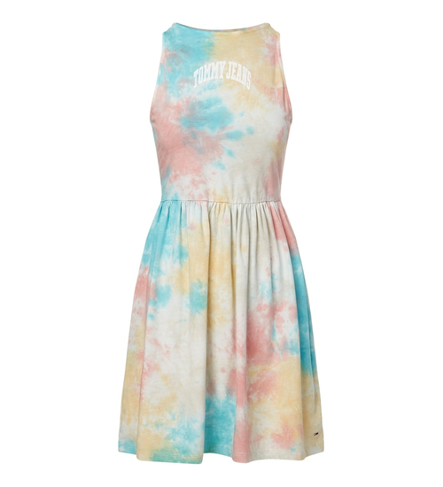 TOMMY HILFIGER SUKIENKA DAMSKA TJW MULTI TIE DYE SKAKTER DRESS COLORFUL DW0DW12867 0K6