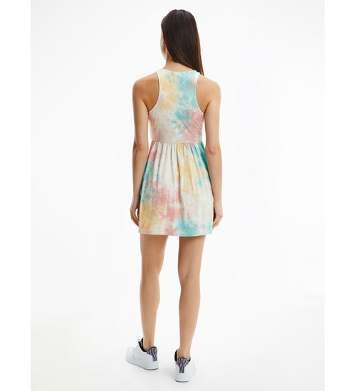 TOMMY HILFIGER SUKIENKA DAMSKA TJW MULTI TIE DYE SKAKTER DRESS COLORFUL DW0DW12867 0K6
