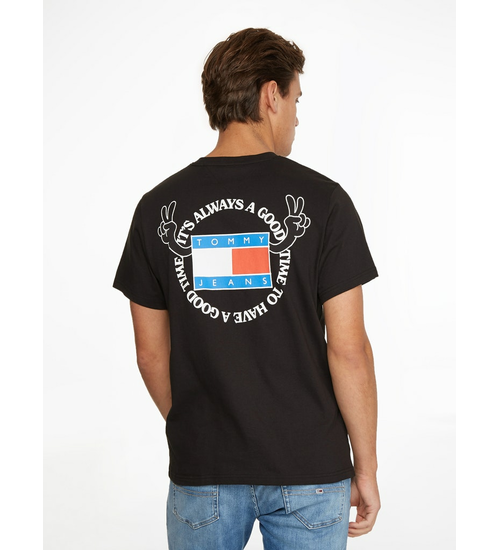 TOMMY HILFIGER KOSZULKA MĘSKA T-SHIRT TJM TOMMY PHILOSOTEE 3 BLACK DM0DM12858 BDS