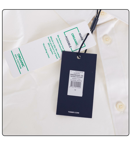 TOMMY HILFIGER HERREN HEMD TJM ORIGINAL STRETCH SHIRT WHITE DM0DM04405 100