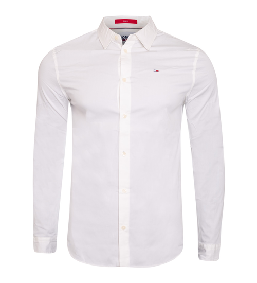 TOMMY HILFIGER HERREN HEMD TJM ORIGINAL STRETCH SHIRT WHITE DM0DM04405 100