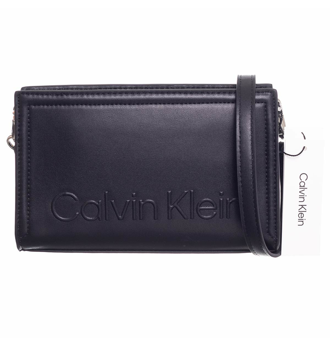 CALVIN KLEIN TASCHE DAMEN MINIMAL HARDWARE CROSSBODY BLACK