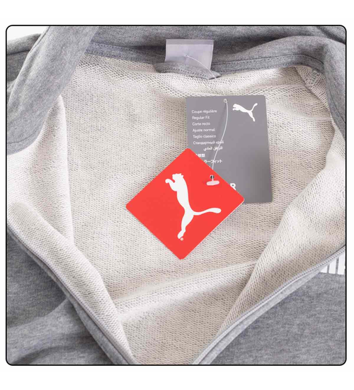 PUMA KOMPLETTER SWEATANZUG BAUMWOLLE CLEAN SWEAT SUIT SCHWARZ-GRAU 585840 03