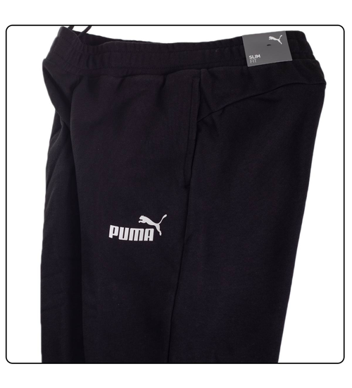 PUMA KOMPLETTER SWEATANZUG BAUMWOLLE CLEAN SWEAT SUIT SCHWARZ-GRAU 585840 03