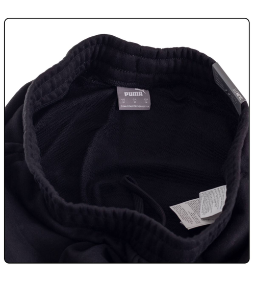 PUMA KOMPLETTER SWEATANZUG BAUMWOLLE CLEAN SWEAT SUIT SCHWARZ-GRAU 585840 03