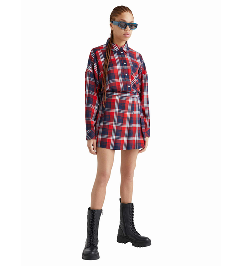 Tommy Hilfiger TJW CHECK PLEATED MI DW0DW14420 C87 M