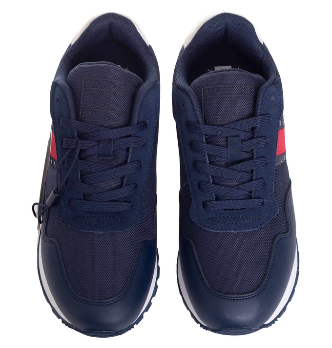 TOMMY HILFIGER HERREN SCHUHE RETRO LEATHER TJM ESS MARINEBLAU 