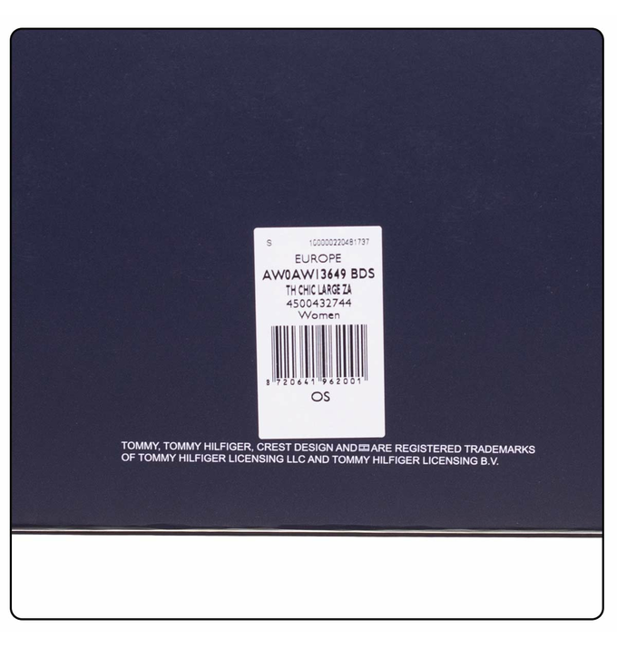 TOMMY HILFIGER GELDBÖRSE DAMEN TH CHIC LARGE ZA SCHWARZ AW0AW13649 BDS