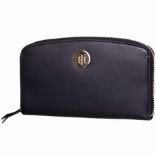 TOMMY HILFIGER GELDBÖRSE DAMEN TH CHIC LARGE ZA SCHWARZ AW0AW13649 BDS