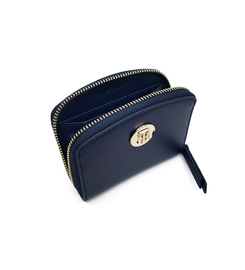 TOMMY HILFIGER GIFTBOX GELDBÖRSE + SCHLÜSSELANHÄNGER GESCHENK TH CHIC MED WALLET AND CHARM GP MARINEBLAU AW0AW14008 DW6