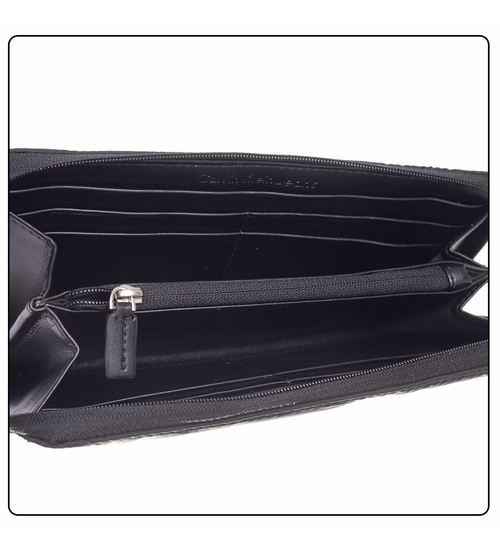 CALVIN KLEIN DAMEN-GELDBÖRSE PUFFY ZIP AROUND BLACK K60K611243 BDS