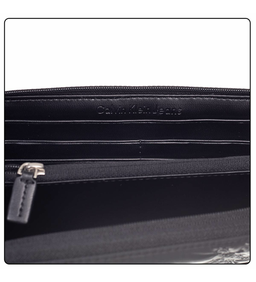CALVIN KLEIN DAMEN-GELDBÖRSE PUFFY ZIP AROUND BLACK K60K611243 BDS