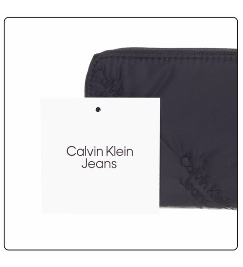 CALVIN KLEIN DAMEN-GELDBÖRSE PUFFY ZIP AROUND BLACK K60K611243 BDS