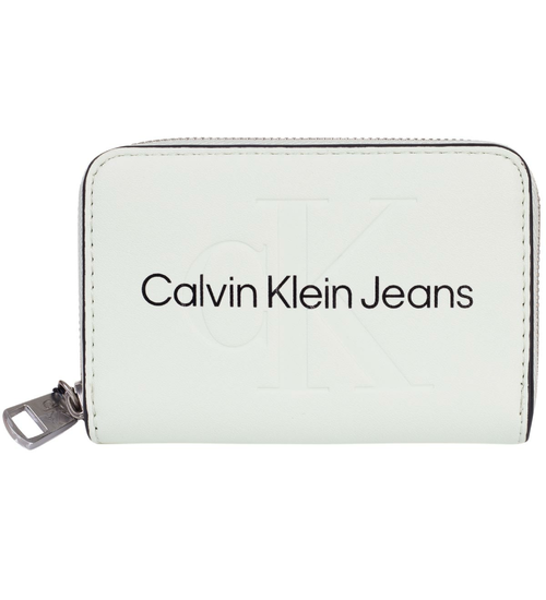 CALVIN KLEIN DAMEN-GELDBÖRSE SCULPTED MED ZIP AROUND MONO MINT K60K607229 LXW