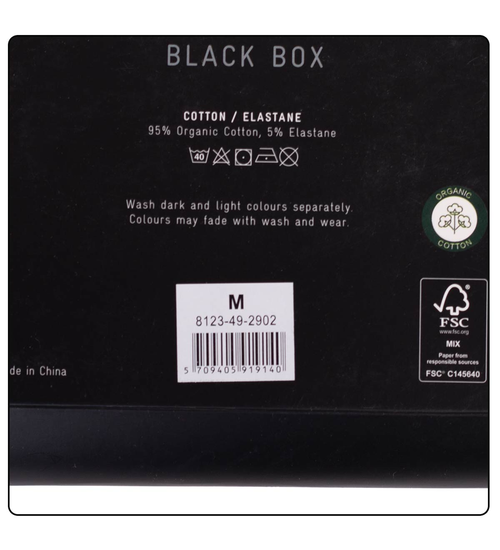 CR7 BOXERHÖSCHEN FÜR HERREN TRUNK 5 PACK GIFTBOX BLACK 8123-49-2902