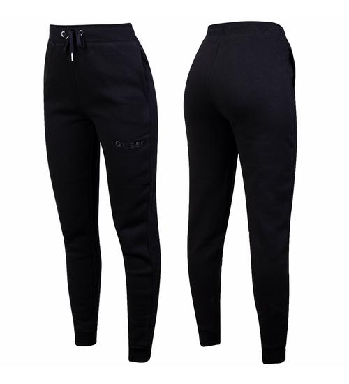 GUESS DAMSKIE SPODNIE DRESOWE ALENE CUFF LONG PANT BLACK V2RB23K9V31 JBLK