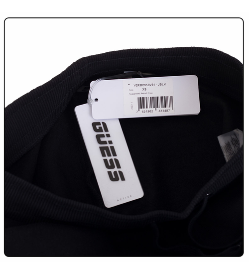 GUESS DAMSKIE SPODNIE DRESOWE ALENE CUFF LONG PANT BLACK V2RB23K9V31 JBLK