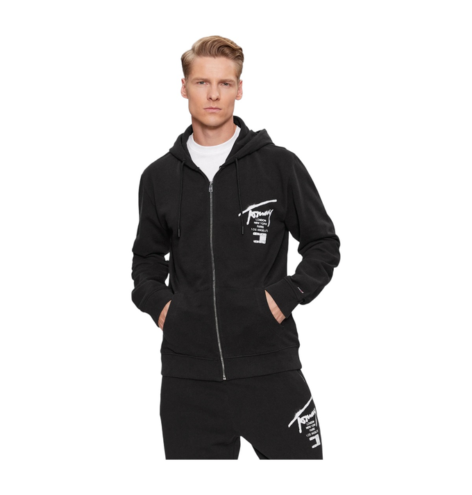 TOMMY HILFIGER HERREN-SWEATSHIRT MIT KAPUZE TJM REG TOMMY SPRAY