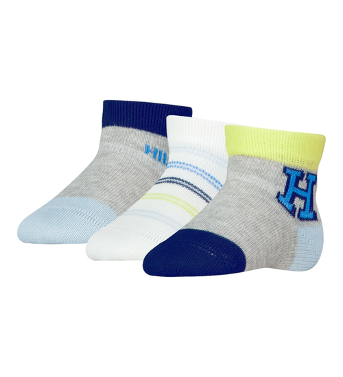 Tommy Hilfiger TH BABY SOCK 3P NEWBORN GIFTBOX OLYMPIC BLUE 701227328 002 11-14