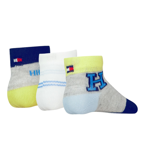 Tommy Hilfiger TH BABY SOCK 3P NEWBORN GIFTBOX OLYMPIC BLUE 701227328 002 11-14