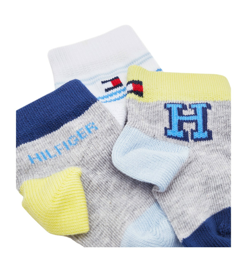 Tommy Hilfiger TH BABY SOCK 3P NEWBORN GIFTBOX OLYMPIC BLUE 701227328 002 11-14