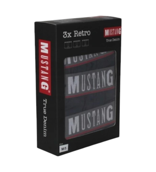 Mustang bokserki męskie 3pk Navy/Navy/Navy 4200 1003 555 M