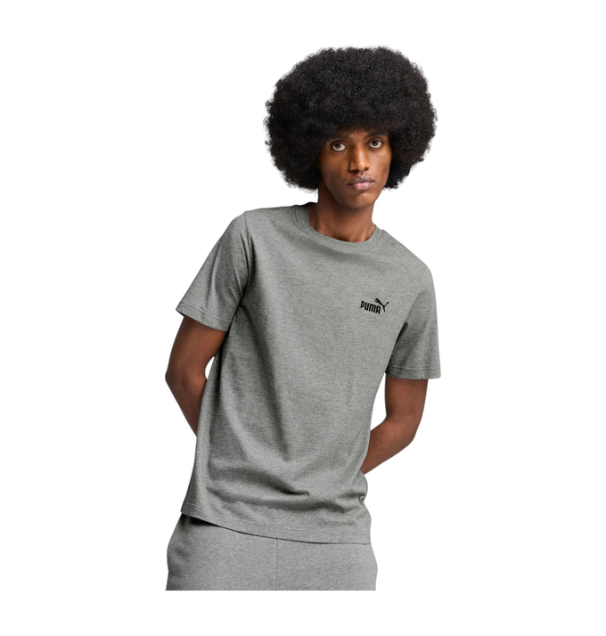 Puma ESS Small No. 1 Logo Tee Medium Gray He 682534 03 S