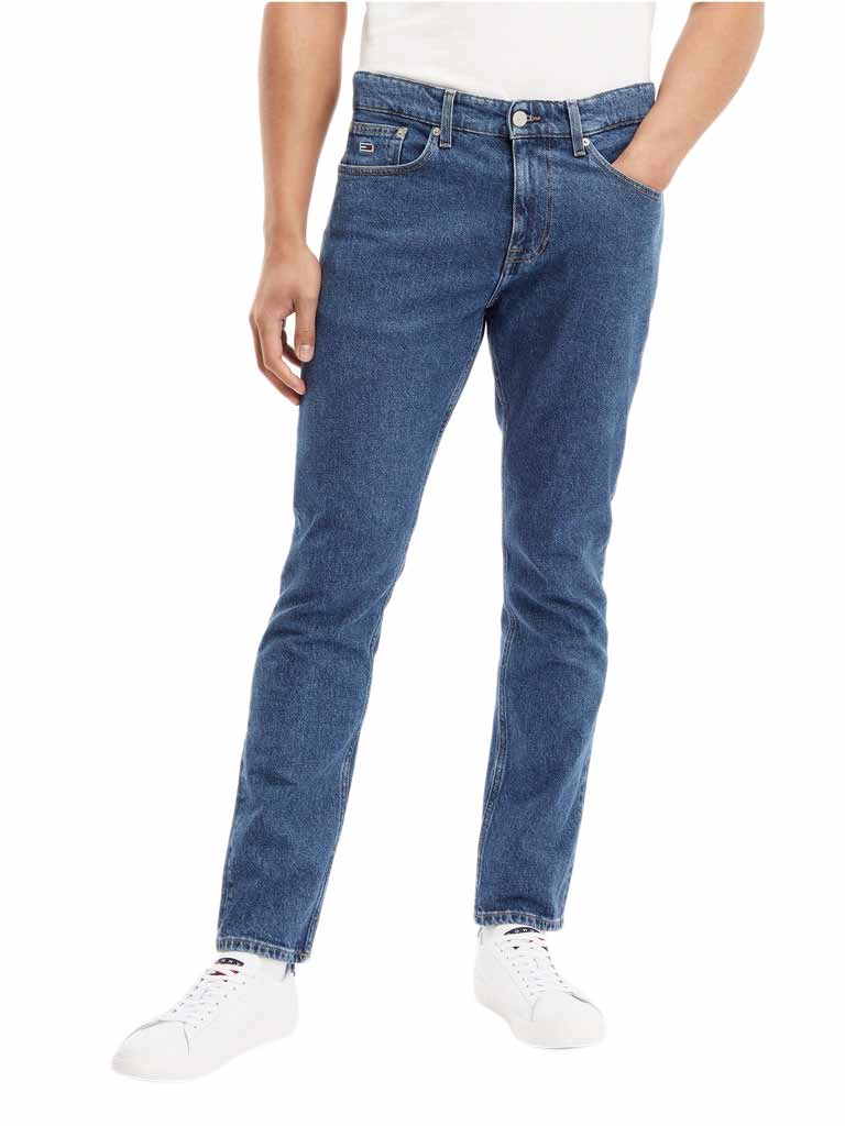 TOMMY HILFIGER HERREN JEANSHOSE AUSTIN SLIM TPRD DF6134 BLAU JEANS  
